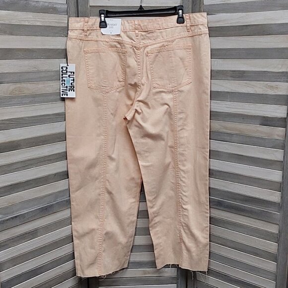 Women's Tie-Dye Mid Rise Straight Jeans | Future Collective | 16 - Picture 5 of 12